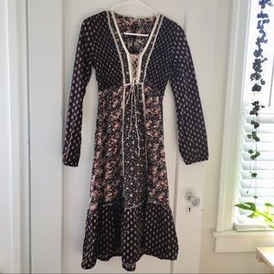Vintage Calico Prairie Dress